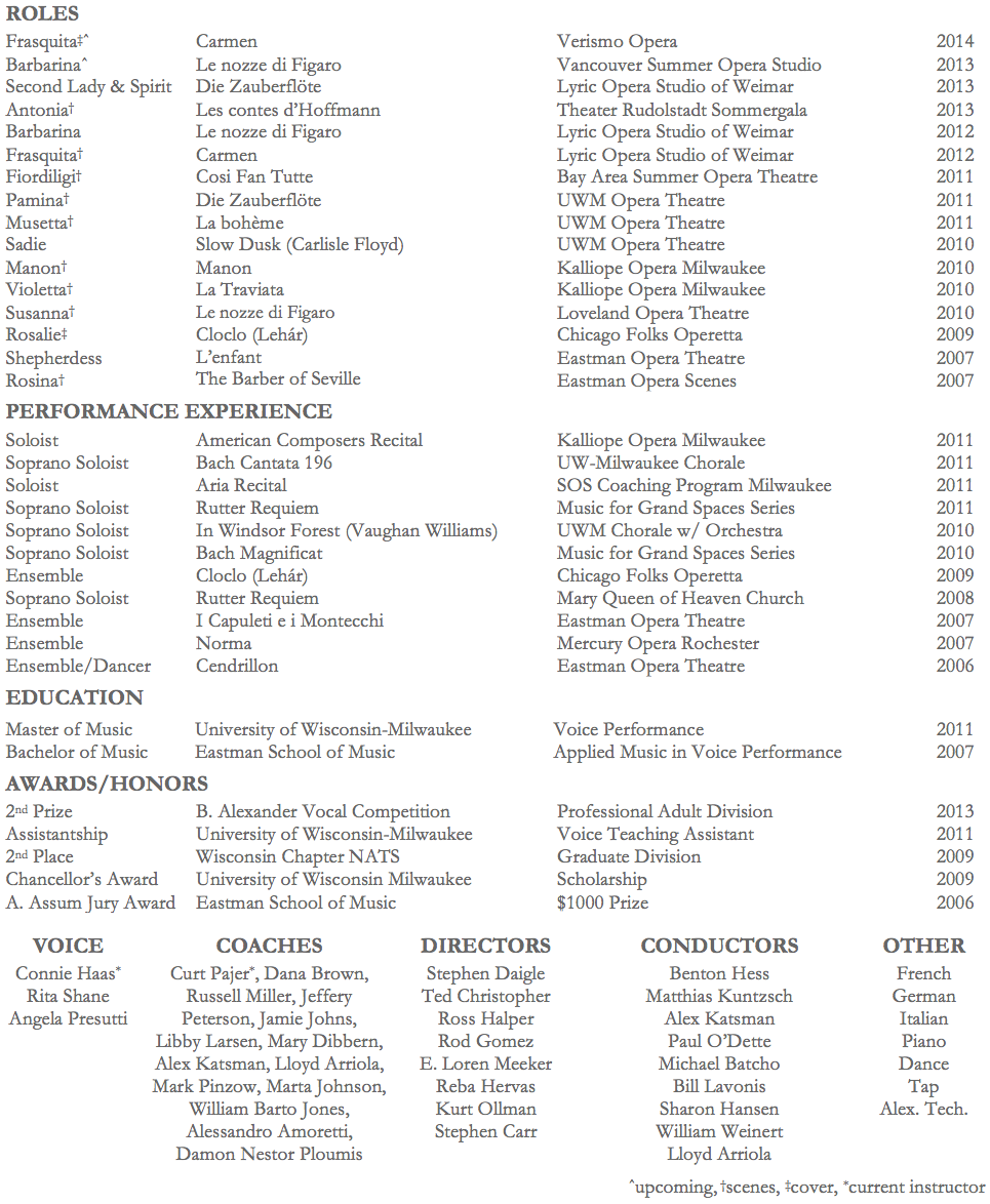 resume